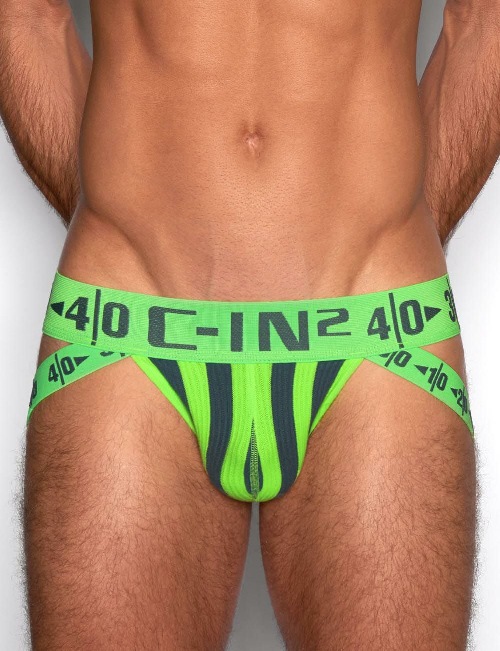C-IN2 ジョックストラップ HARD JOCK STRAP （ガースグリーン） ケツ