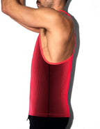 C-IN2 タンクトップ SUPER BRIGHT RELAXED TANK （ネオンレッド） CIN2 シーインツー メンズ下着 インナー 男性 アンダーウェア ブランド