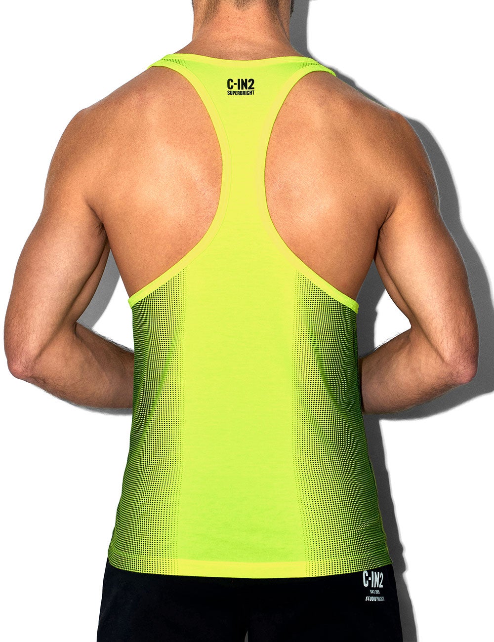 C-IN2 タンクトップ SUPER BRIGHT RELAXED TANK （ネオンイエロー） CIN2 シーインツー メンズ下着 インナー 男性 アンダーウェア ブランド