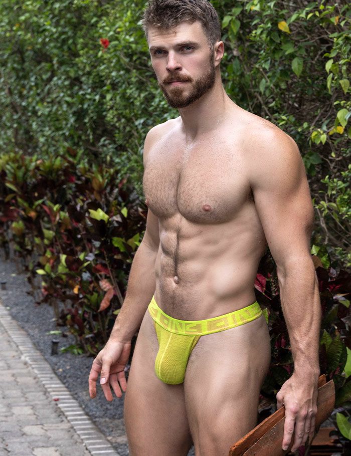 C-IN2 Tバック UNDERTONE THONG （エールイエロー） リブコットン ティーバック スポーツインナー CIN2 シーインツー メンズ下着 インナー 男性 パンツ アンダーウェア ブランド
