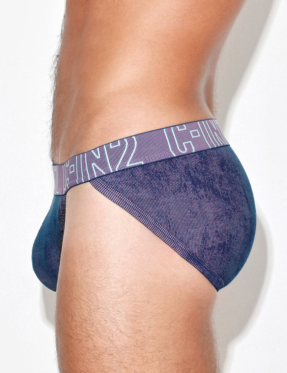 C-IN2 スポーツブリーフ UNDERTONE DASH BRIEF （ブルーベリーピンク） リブコットン CIN2 シーインツー メンズ下着 インナー 男性 パンツ アンダーウェア ブランド