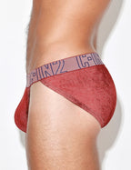 C-IN2 スポーツブリーフ UNDERTONE DASH BRIEF （ポピーレッド） リブコットン CIN2 シーインツー メンズ下着 インナー 男性 パンツ アンダーウェア ブランド