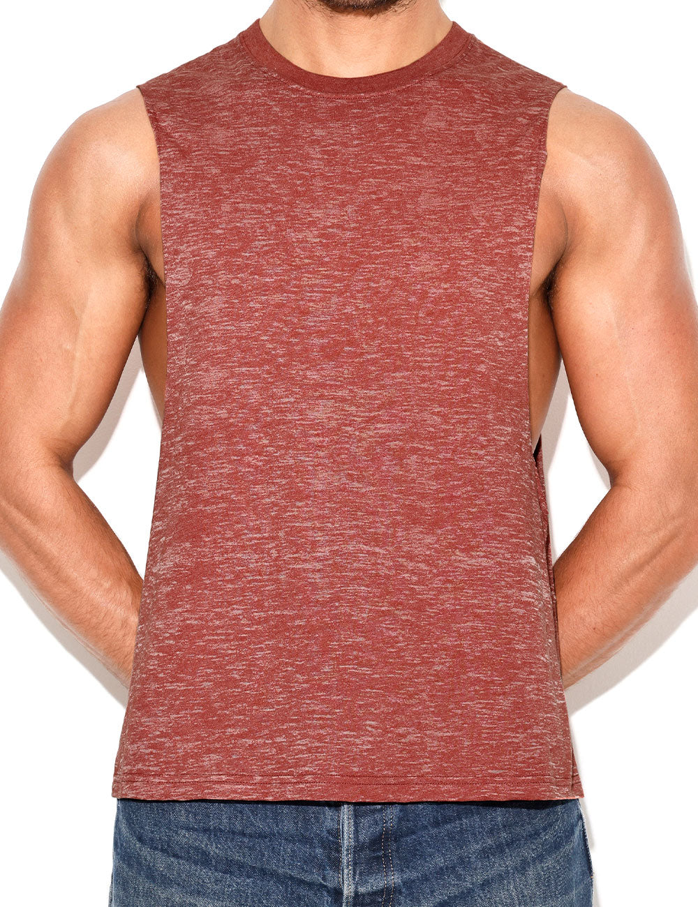 C-IN2 タンクトップ HAND ME DOWN MUSCLE T-SHIRT （パーシモンレッド/2026FW限定色） CIN2 シーインツー メンズ下着 インナー 男性 アンダーウェア ブランド