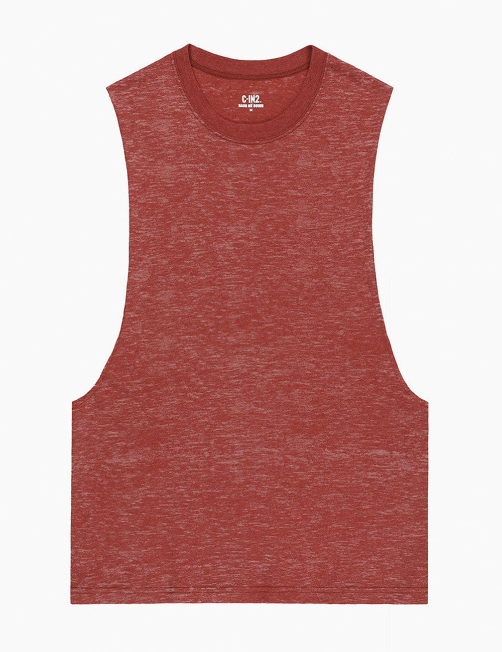 C-IN2 タンクトップ HAND ME DOWN MUSCLE T-SHIRT （パーシモンレッド/2026FW限定色） CIN2 シーインツー メンズ下着 インナー 男性 アンダーウェア ブランド