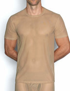 C-IN2 Tシャツ クルーネック 半袖 SHEER CREW NECK T-SHIRT（ニックスヌード） シースルー メッシュ CIN2 シーインツー メンズ下着 インナー 男性 アンダーウェア ブランド