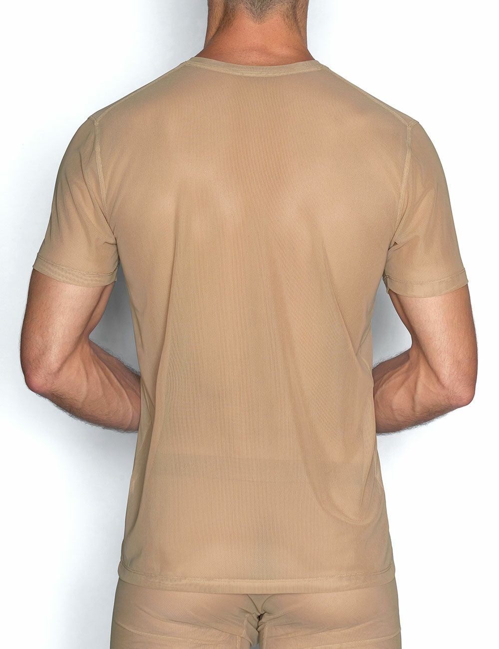 C-IN2 Tシャツ クルーネック 半袖 SHEER CREW NECK T-SHIRT（ニックスヌード） シースルー メッシュ CIN2 シーインツー メンズ下着 インナー 男性 アンダーウェア ブランド