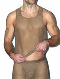 C-IN2 タンクトップ SHEER Relaxed Tank （ダークヌード） シースルー メッシュ CIN2 シーインツー メンズ下着 インナー 男性 アンダーウェア ブランド