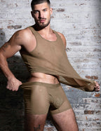 C-IN2 タンクトップ SHEER Relaxed Tank （ダークヌード） シースルー メッシュ CIN2 シーインツー メンズ下着 インナー 男性 アンダーウェア ブランド
