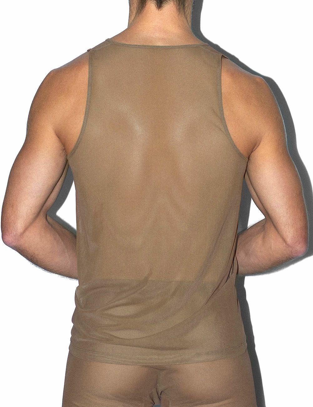 C-IN2 タンクトップ SHEER Relaxed Tank （ダークヌード） シースルー メッシュ CIN2 シーインツー メンズ下着 インナー 男性 アンダーウェア ブランド