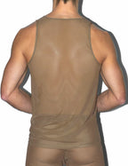 C-IN2 タンクトップ SHEER Relaxed Tank （ダークヌード） シースルー メッシュ CIN2 シーインツー メンズ下着 インナー 男性 アンダーウェア ブランド