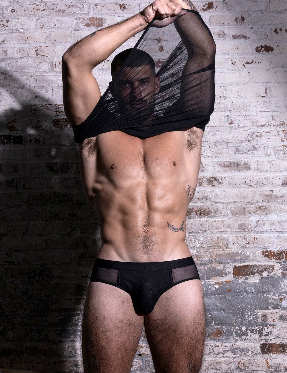 C-IN2 ローライズブリーフ ビキニ SHEER Low Rise Brief （ブラック） シースルー メッシュ CIN2 シーインツー メンズ下着 インナー 男性 パンツ アンダーウェア ブランド