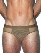 C-IN2 ローライズブリーフ ビキニ SHEER Low Rise Brief （ダークヌード） シースルー メッシュ CIN2 シーインツー メンズ下着 インナー 男性 パンツ アンダーウェア ブランド