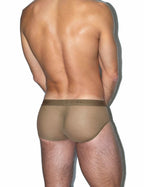 C-IN2 前開き ブリーフ ビキニ SHEER Fly Front Brief （ダークヌード） シースルー メッシュ CIN2 シーインツー メンズ下着 インナー 男性 パンツ アンダーウェア ブランド