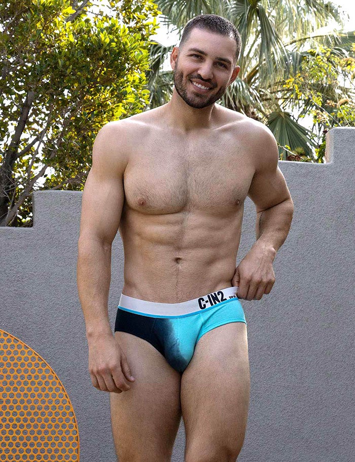 C-IN2 ローライズブリーフ ビキニ DIP DYE LOW RISE BRIEF （ストームブルー） CIN2 シーインツー メンズ下着 インナー 男性 パンツ アンダーウェア ブランド