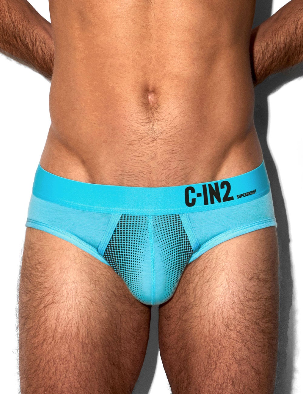 C-IN2 ローライズブリーフ ビキニ SUPER BRIGHT LOW RISE BRIEF （ネオンブルー） CIN2 シーインツー メンズ下着 インナー 男性 パンツ アンダーウェア ブランド