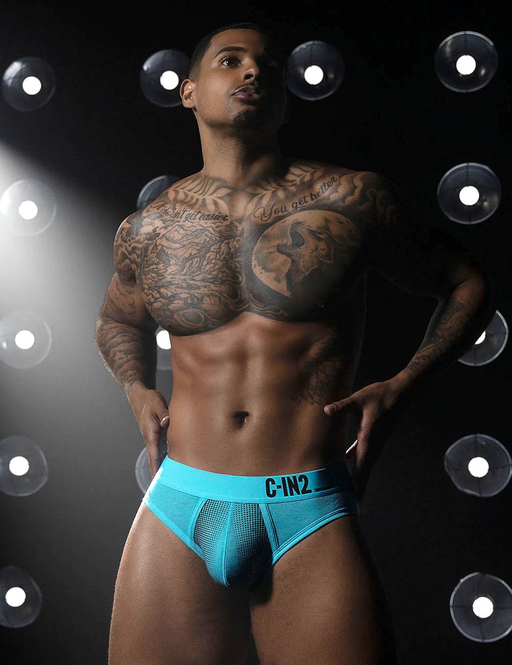 C-IN2 ローライズブリーフ ビキニ SUPER BRIGHT LOW RISE BRIEF （ネオンブルー） CIN2 シーインツー メンズ下着 インナー 男性 パンツ アンダーウェア ブランド
