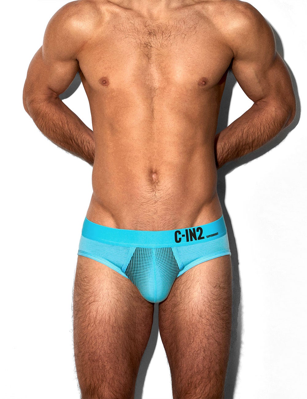 C-IN2 ローライズブリーフ ビキニ SUPER BRIGHT LOW RISE BRIEF （ネオンブルー） CIN2 シーインツー メンズ下着 インナー 男性 パンツ アンダーウェア ブランド