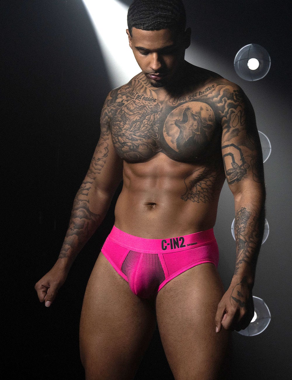 C-IN2 ローライズブリーフ ビキニ SUPER BRIGHT LOW RISE BRIEF （ネオンピンク） CIN2 シーインツー メンズ下着 インナー 男性 パンツ アンダーウェア ブランド
