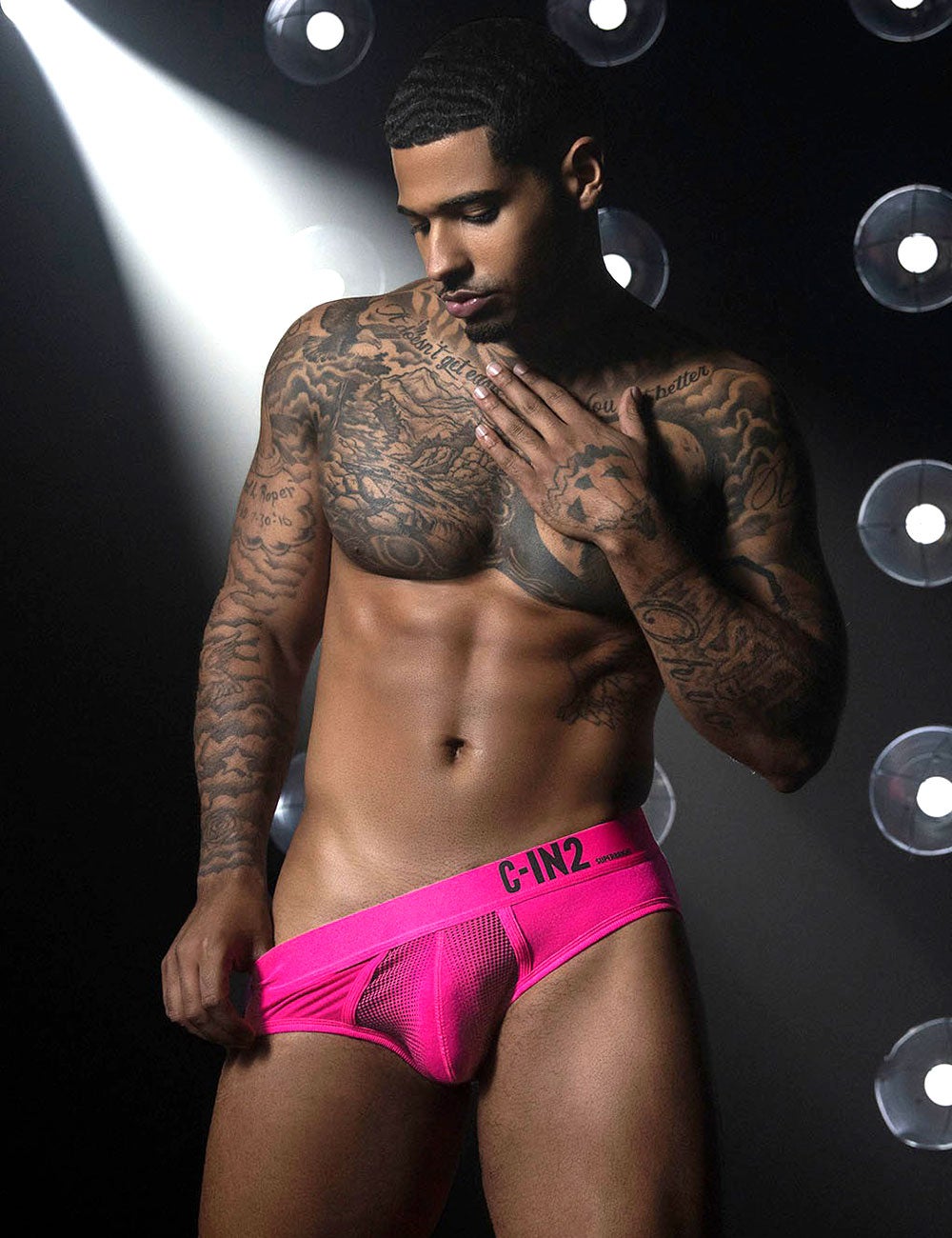 C-IN2 ローライズブリーフ ビキニ SUPER BRIGHT LOW RISE BRIEF （ネオンピンク） CIN2 シーインツー メンズ下着 インナー 男性 パンツ アンダーウェア ブランド