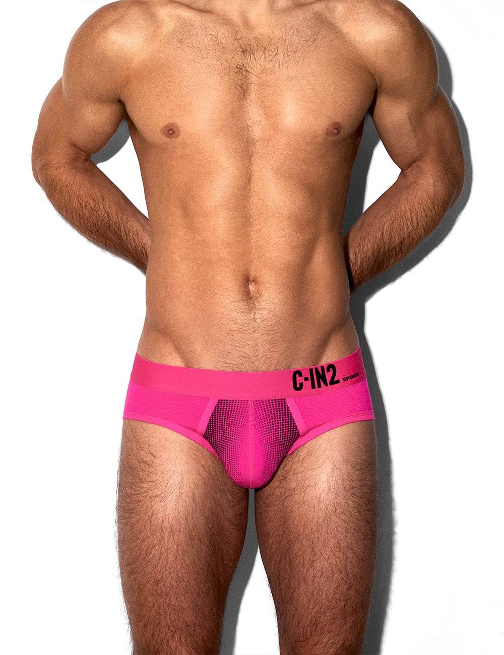 C-IN2 ローライズブリーフ ビキニ SUPER BRIGHT LOW RISE BRIEF （ネオンピンク） CIN2 シーインツー メンズ下着 インナー 男性 パンツ アンダーウェア ブランド