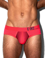 C-IN2 ローライズブリーフ ビキニ SUPER BRIGHT LOW RISE BRIEF （ネオンレッド） CIN2 シーインツー メンズ下着 インナー 男性 パンツ アンダーウェア ブランド