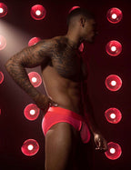 C-IN2 ローライズブリーフ ビキニ SUPER BRIGHT LOW RISE BRIEF （ネオンレッド） CIN2 シーインツー メンズ下着 インナー 男性 パンツ アンダーウェア ブランド