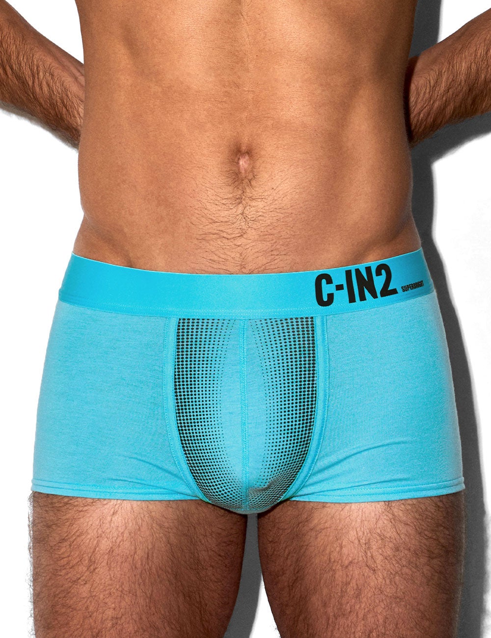 C-IN2 ローライズボクサーパンツ SUPER BRIGHT LOW RISE TRUNK（ネオンブルー） CIN2 シーインツー メンズ下着 インナー 男性 パンツ アンダーウェア ブランド
