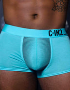 C-IN2 ローライズボクサーパンツ SUPER BRIGHT LOW RISE TRUNK（ネオンブルー） CIN2 シーインツー メンズ下着 インナー 男性 パンツ アンダーウェア ブランド