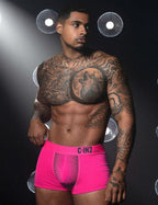 C-IN2 ローライズボクサーパンツ SUPER BRIGHT LOW RISE TRUNK（ネオンピンク） CIN2 シーインツー メンズ下着 インナー 男性 パンツ アンダーウェア ブランド