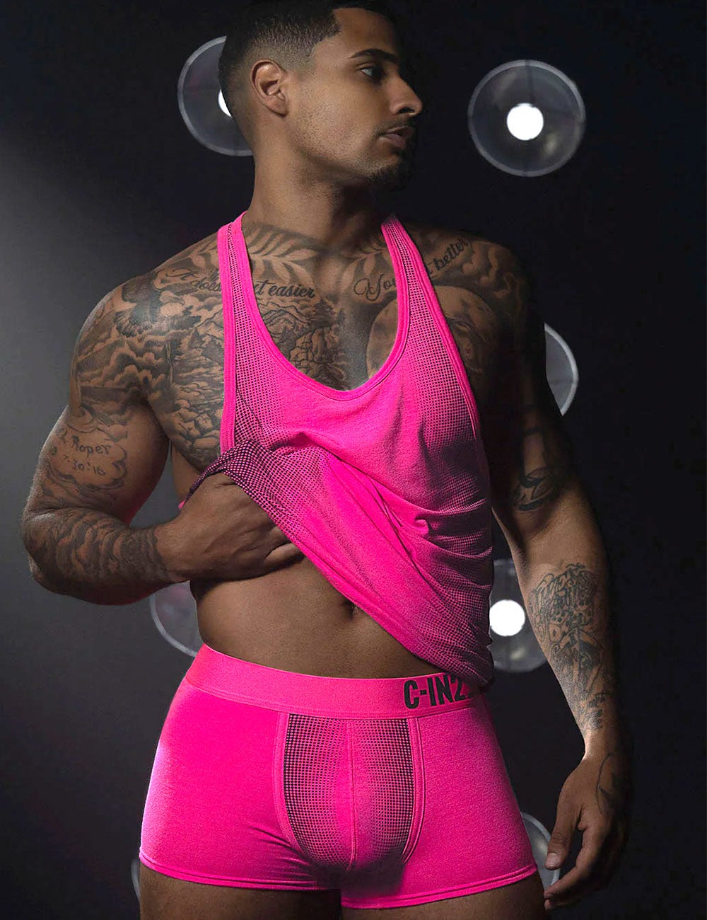 C-IN2 ローライズボクサーパンツ SUPER BRIGHT LOW RISE TRUNK（ネオンピンク） CIN2 シーインツー メンズ下着 インナー 男性 パンツ アンダーウェア ブランド