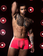 C-IN2 ローライズボクサーパンツ SUPER BRIGHT LOW RISE TRUNK（ネオンレッド） CIN2 シーインツー メンズ下着 インナー 男性 パンツ アンダーウェア ブランド