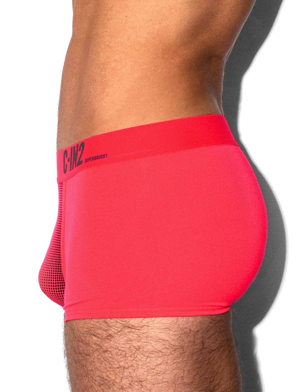 C-IN2 ローライズボクサーパンツ SUPER BRIGHT LOW RISE TRUNK（ネオンレッド） CIN2 シーインツー メンズ下着 インナー 男性 パンツ アンダーウェア ブランド