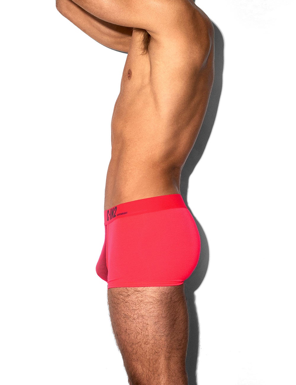 C-IN2 ローライズボクサーパンツ SUPER BRIGHT LOW RISE TRUNK（ネオンレッド） CIN2 シーインツー メンズ下着 インナー 男性 パンツ アンダーウェア ブランド