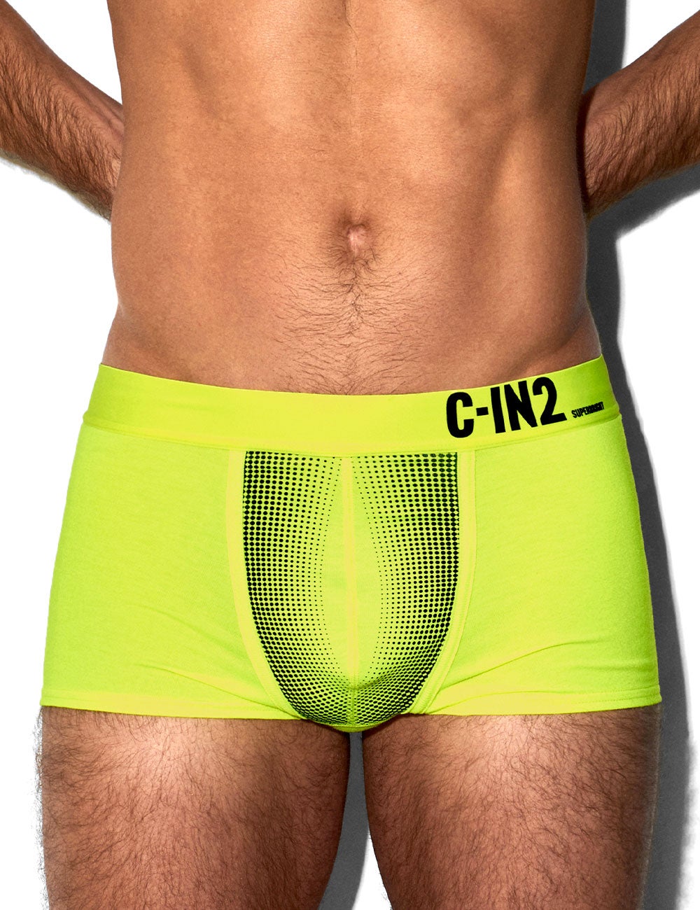 C-IN2 ローライズボクサーパンツ SUPER BRIGHT LOW RISE TRUNK（ネオンイエロー） CIN2 シーインツー メンズ下着 インナー 男性 パンツ アンダーウェア ブランド