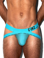 C-IN2 ジョックストラップ SUPER BRIGHT JOCK STRAP （ネオンブルー） ケツ割れ ケツワレ サポーター CIN2 シーインツー メンズ下着 インナー 男性 パンツ アンダーウェア ブランド