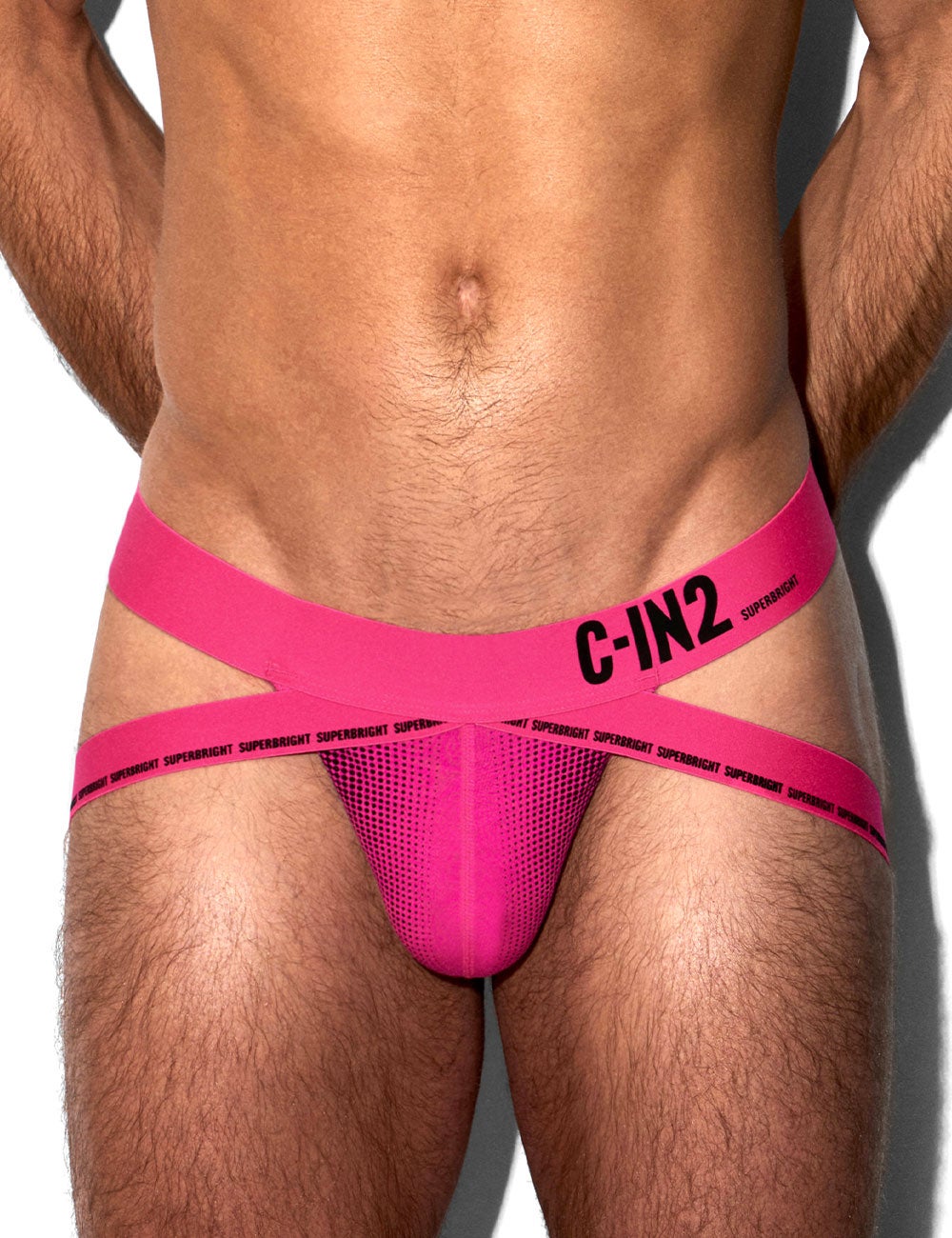 C-IN2 ジョックストラップ SUPER BRIGHT JOCK STRAP （ネオンピンク） ケツ割れ ケツワレ サポーター CIN2 シーインツー メンズ下着 インナー 男性 パンツ アンダーウェア ブランド