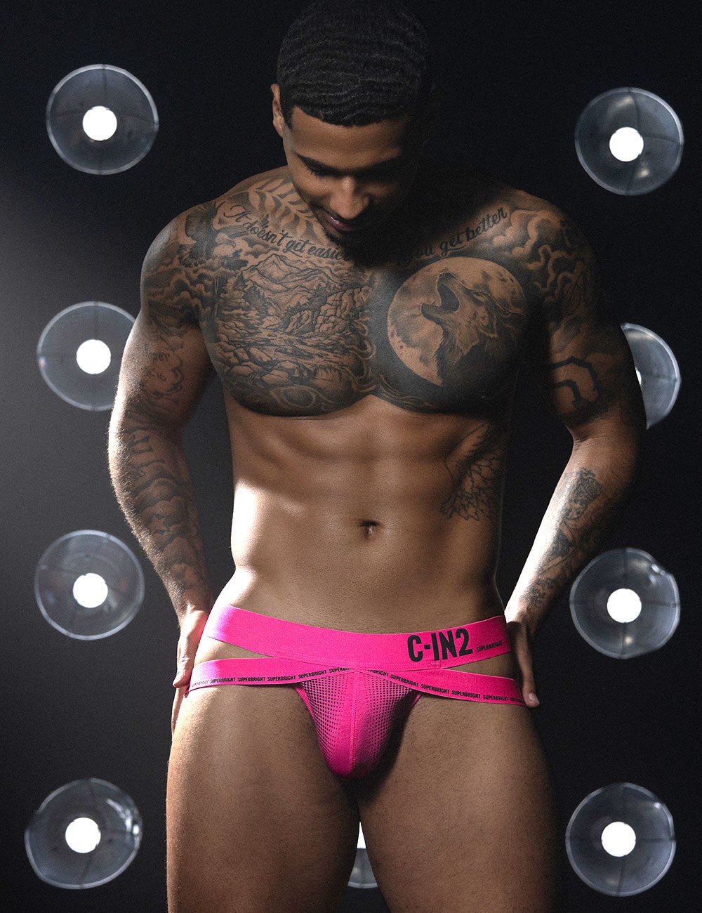 C-IN2 ジョックストラップ SUPER BRIGHT JOCK STRAP （ネオンピンク） ケツ割れ ケツワレ サポーター CIN2 シーインツー メンズ下着 インナー 男性 パンツ アンダーウェア ブランド