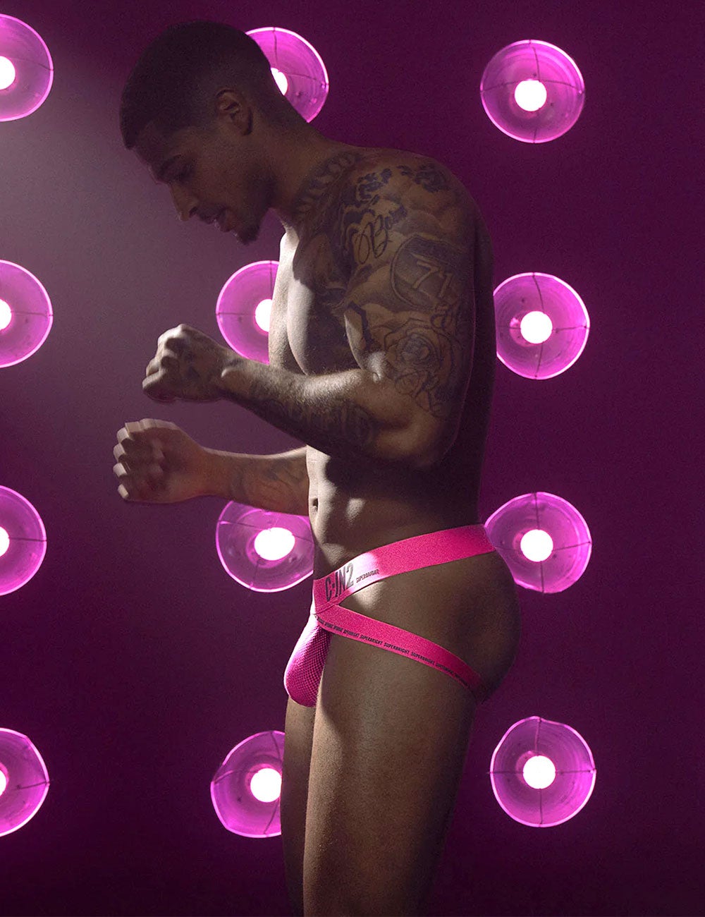 C-IN2 ジョックストラップ SUPER BRIGHT JOCK STRAP （ネオンピンク） ケツ割れ ケツワレ サポーター CIN2 シーインツー メンズ下着 インナー 男性 パンツ アンダーウェア ブランド