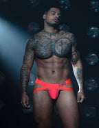 C-IN2 ジョックストラップ SUPER BRIGHT JOCK STRAP （ネオンレッド） ケツ割れ ケツワレ サポーター CIN2 シーインツー メンズ下着 インナー 男性 パンツ アンダーウェア ブランド