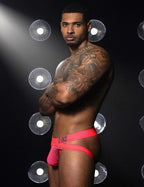 C-IN2 ジョックストラップ SUPER BRIGHT JOCK STRAP （ネオンレッド） ケツ割れ ケツワレ サポーター CIN2 シーインツー メンズ下着 インナー 男性 パンツ アンダーウェア ブランド