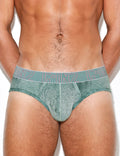 C-IN2 ローライズブリーフ UNDERTONE LOW RISE BRIEF （セージグリーン） リブコットン CIN2 シーインツー メンズ下着 インナー 男性 パンツ アンダーウェア ブランド