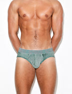 C-IN2 ローライズブリーフ UNDERTONE LOW RISE BRIEF （セージグリーン） リブコットン CIN2 シーインツー メンズ下着 インナー 男性 パンツ アンダーウェア ブランド