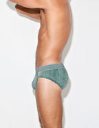 C-IN2 ローライズブリーフ UNDERTONE LOW RISE BRIEF （セージグリーン） リブコットン CIN2 シーインツー メンズ下着 インナー 男性 パンツ アンダーウェア ブランド