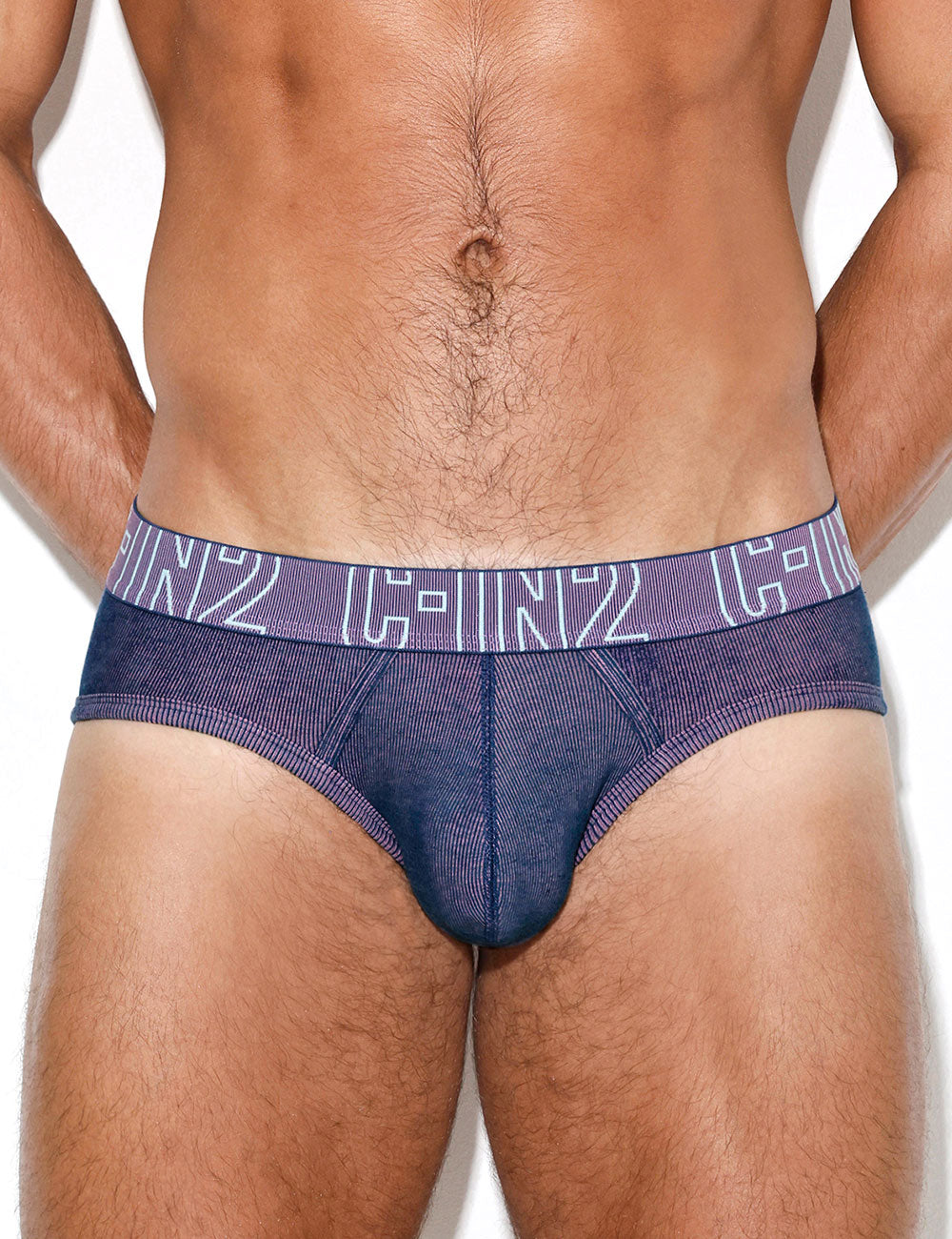 C-IN2 ローライズブリーフ UNDERTONE LOW RISE BRIEF （ブルーベリーピンク） リブコットン CIN2 シーインツー メンズ下着 インナー 男性 パンツ アンダーウェア ブランド