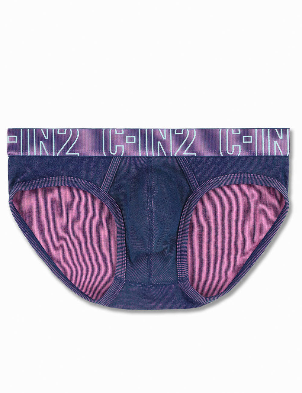 C-IN2 ローライズブリーフ UNDERTONE LOW RISE BRIEF （ブルーベリーピンク） リブコットン CIN2 シーインツー メンズ下着 インナー 男性 パンツ アンダーウェア ブランド
