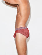 C-IN2 ローライズブリーフ UNDERTONE LOW RISE BRIEF （ポピーレッド） リブコットン CIN2 シーインツー メンズ下着 インナー 男性 パンツ アンダーウェア ブランド