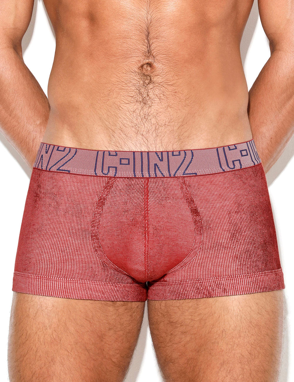 C-IN2 ローライズボクサーパンツ UNDERTONE ARMY TRUNK （ポピーレッド） リブコットン CIN2 シーインツー メンズ下着 インナー 男性 パンツ アンダーウェア ブランド