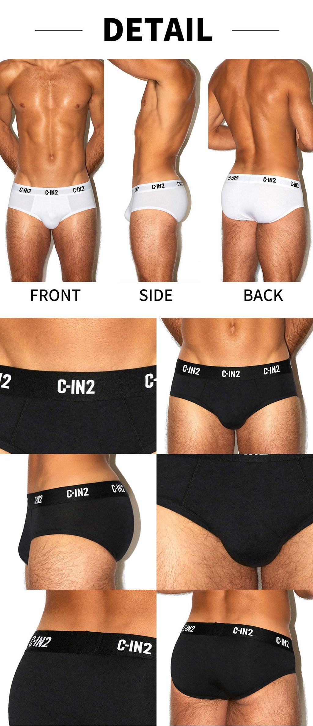 3枚セット C-IN2 ブリーフ ビキニ PREMIUM STRETCH MID RISE BRIEF CIN2 シーインツー メンズ下着 インナー 男性 パンツ アンダーウェア ブランド