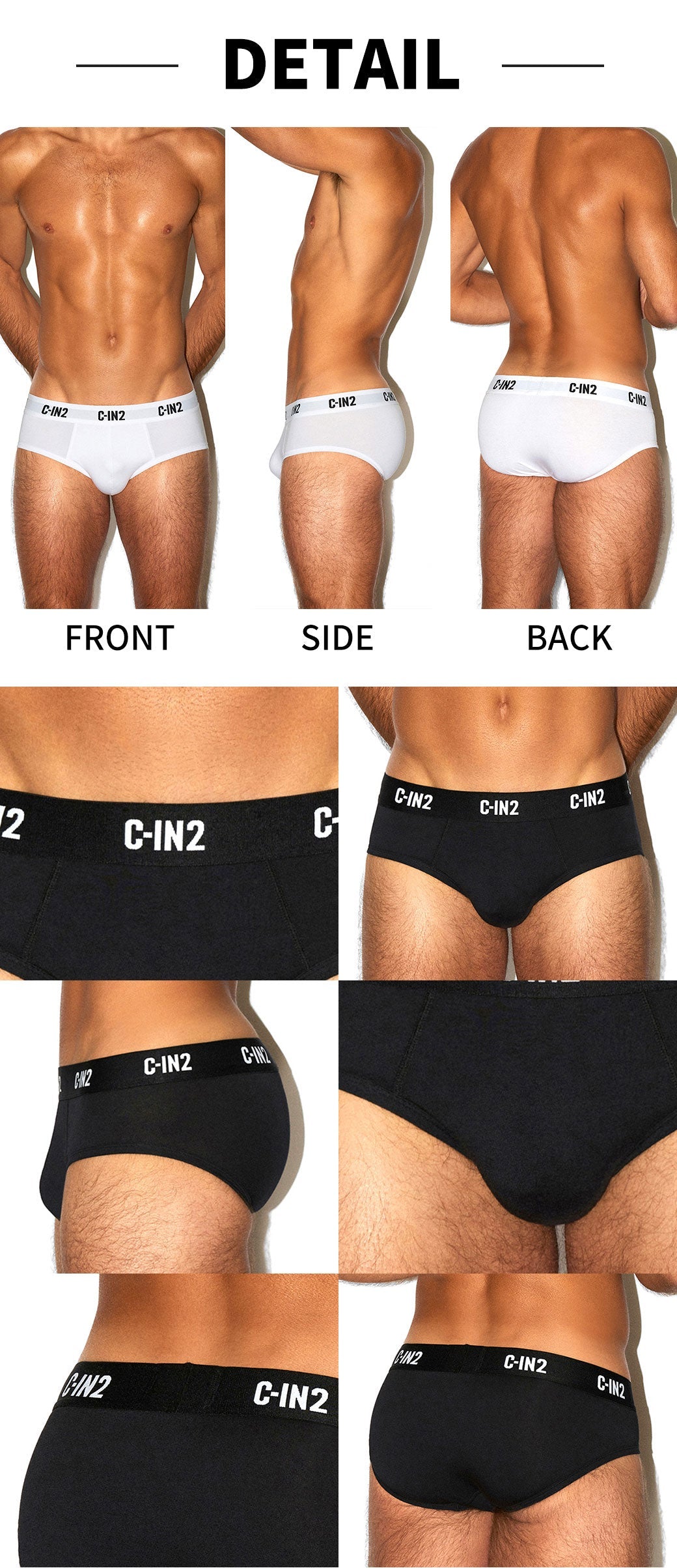 3枚セット C-IN2 ブリーフ ビキニ PREMIUM STRETCH MID RISE BRIEF CIN2 シーインツー メンズ下着 インナー 男性 パンツ アンダーウェア ブランド