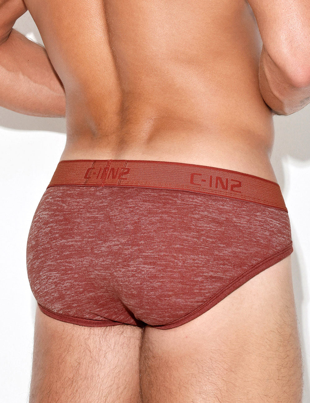 C-IN2 ローライズブリーフ ビキニ HAND ME DOWN LOW NO SHOW PROFILE BRIEF （パーシモンレッド/2026FW限定色） CIN2 シーインツー メンズ下着 インナー 男性 パンツ アンダーウェア ブランド